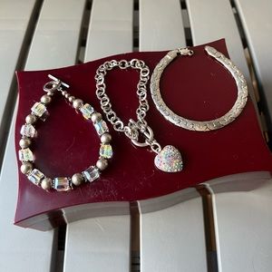 Set of 3 Silver Bracelets